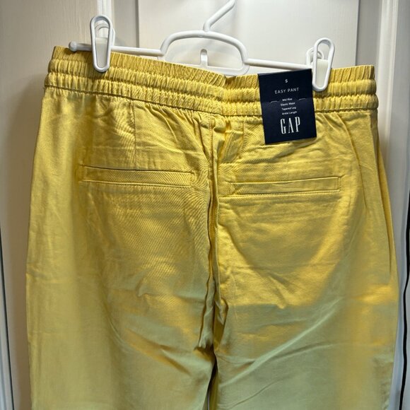 NWT GAP Factory Women's Size Small Yellow Easy Pants Mid Rise - Picture 7 of 9